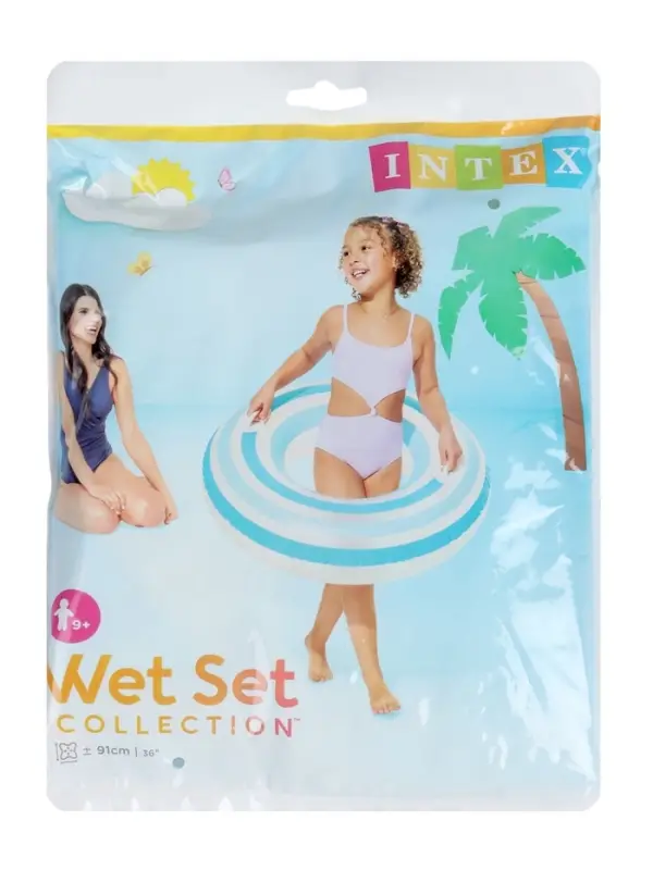 Круг для плавания &laquo;Водоворот&raquo;, надувной, d=91 см, от 9 лет, с ручками, МИКС, 59256NP INTEX