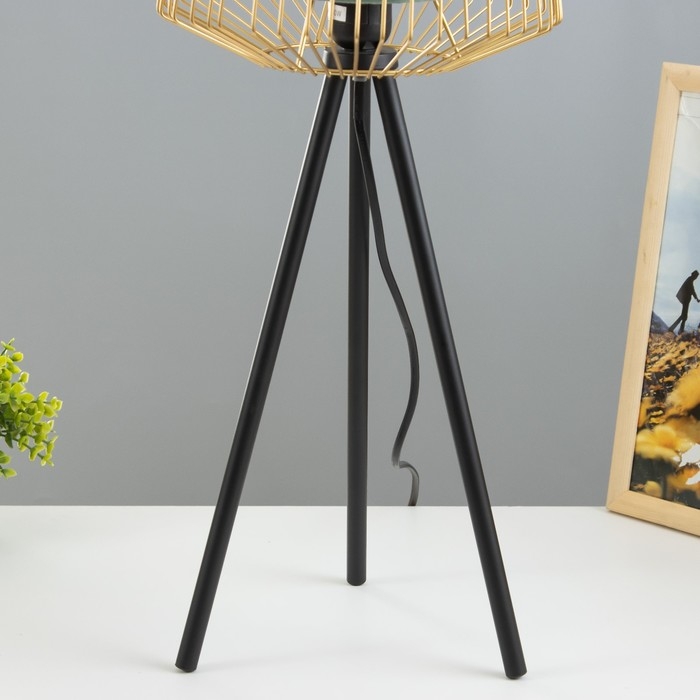 Настольная лампа 42872/1GR Е27 40Вт зеленый золото 24х24х57см RISALUX Настольная лампа 42872/1GR Е27 40Вт зеленый золото 24х24х57см RISALUX