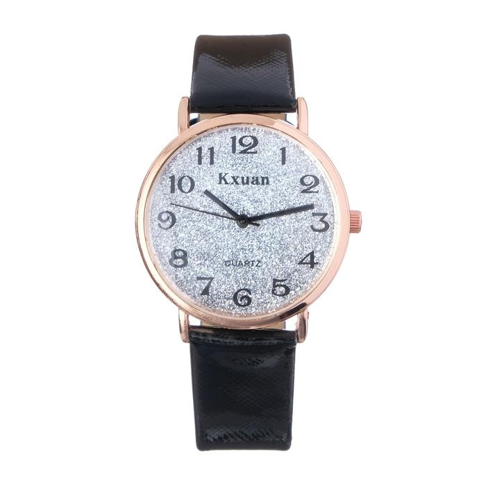 Часы наручные кварцевые женские Kxuan, d-3.5 см, черные Часы наручные кварцевые женские Kxuan, d-3.5 см, черные