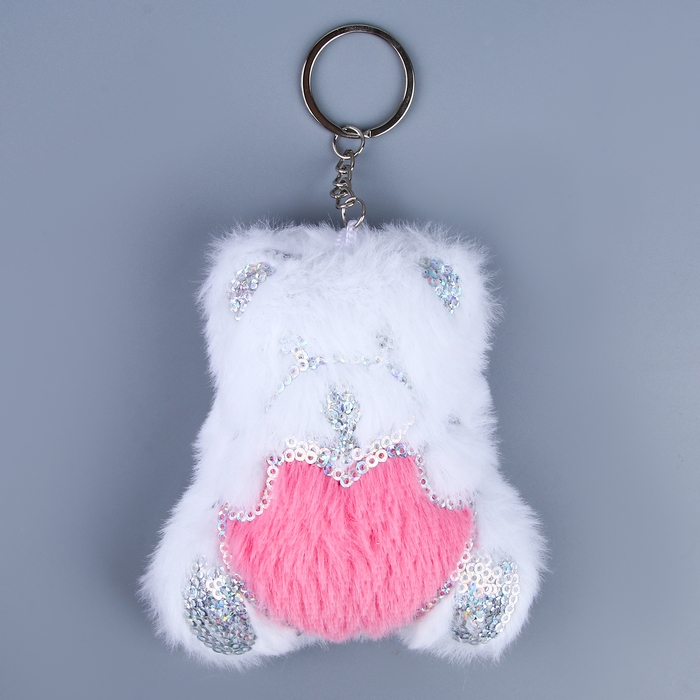 Мягкая игрушка «Медведь» с сердцем, на брелоке, 11 см Мягкая игрушка «Медведь» с сердцем, на брелоке, 11 см