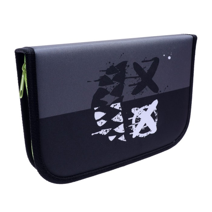 Пенал 3 секции, вкладка внутри, 140 х 210 х 40 мм, тканевый, Calligrata TOP Block Пенал 3 секции, вкладка внутри, 140 х 210 х 40 мм, тканевый, Calligrata TOP Block "Маска"