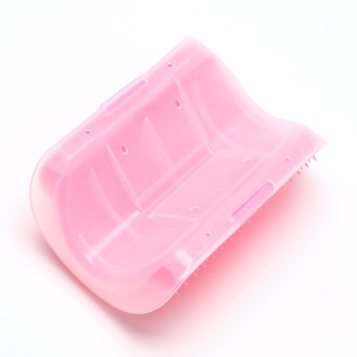 Массажер - чесалка на угол с кошачьей мятой для кошек, размер S, 13.5*9*5 см, розовый Массажер - чесалка на угол с кошачьей мятой для кошек, размер S, 13.5*9*5 см, розовый