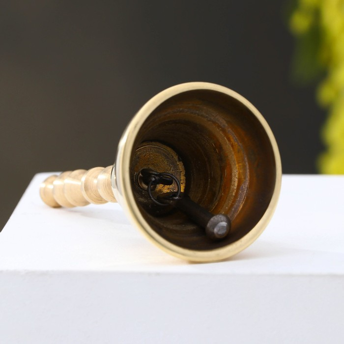 Колокольчик Валдайский  Колокольчик Валдайский "Позвонок №3", полированный, с длинной ручкой, d=40 мм