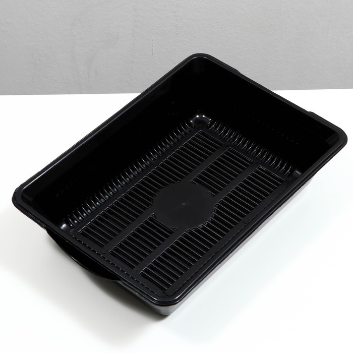 Туалет глубокий с сеткой 36 х 25 х 9 см, чёрный Туалет глубокий с сеткой 36 х 25 х 9 см, чёрный