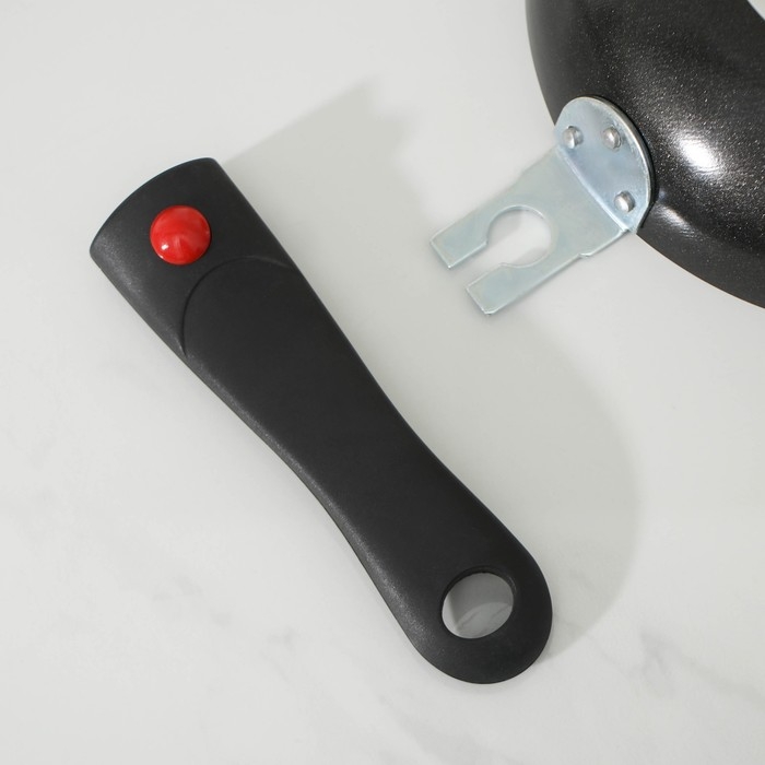 Сковорода Forever, d=18 см, съёмная ручка, антипригарное покрытие, цвет черный