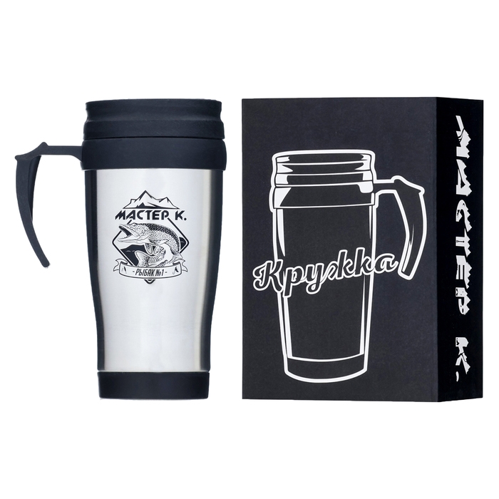 Термокружка, 350 мл, Classic  Термокружка, 350 мл, Classic "Рыбак №1", сохраняет тепло до 2 ч