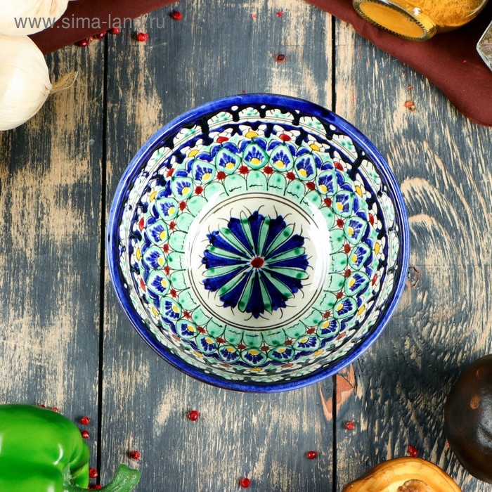 Коса Риштанская Керамика  Коса Риштанская Керамика "Узоры" 15 см, малая, микс