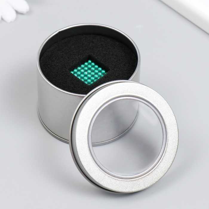 Антистресс магнит Антистресс магнит "Неокуб" 216 шариков d=0,3 см (зелёный)