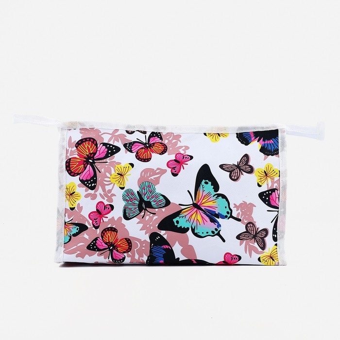 Косметичка на молнии, цвет белый/разноцветный