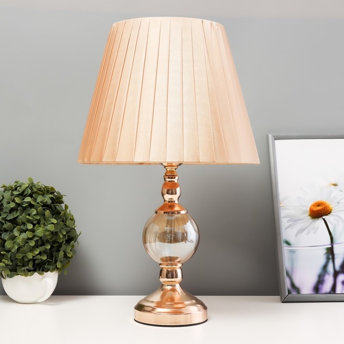 Настольная лампа Настольная лампа "Алфи" Е27 40Вт золото 28х28х46 см