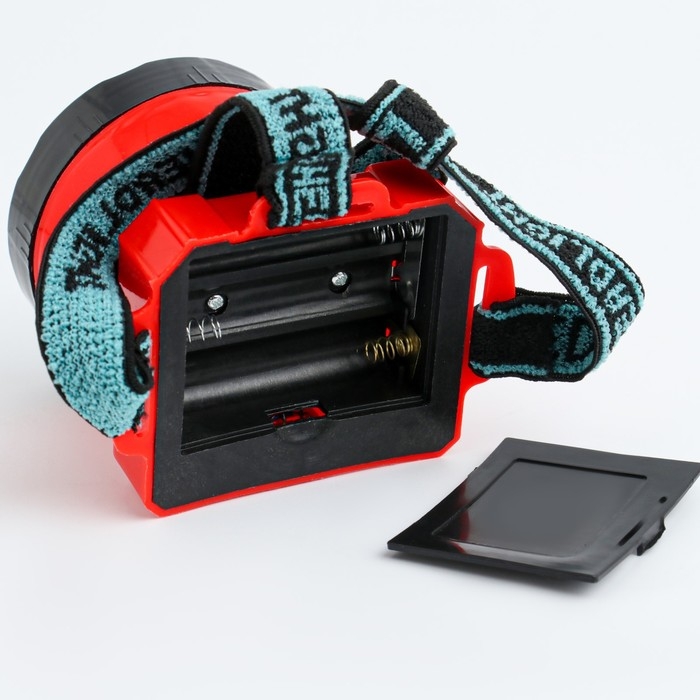 Фонарь налобный, 3 Вт, 1+12 led, 2 режима, 7.2 х 9 х 8 см, 3 АА Фонарь налобный, 3 Вт, 1+12 led, 2 режима, 7.2 х 9 х 8 см, 3 АА