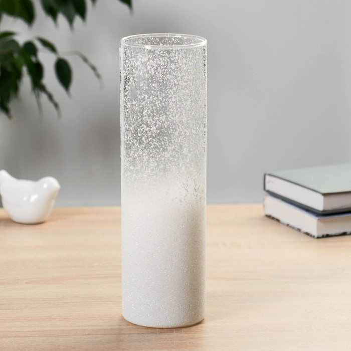 Ваза  Ваза "Иней" белый h=26.5см d=7.5см