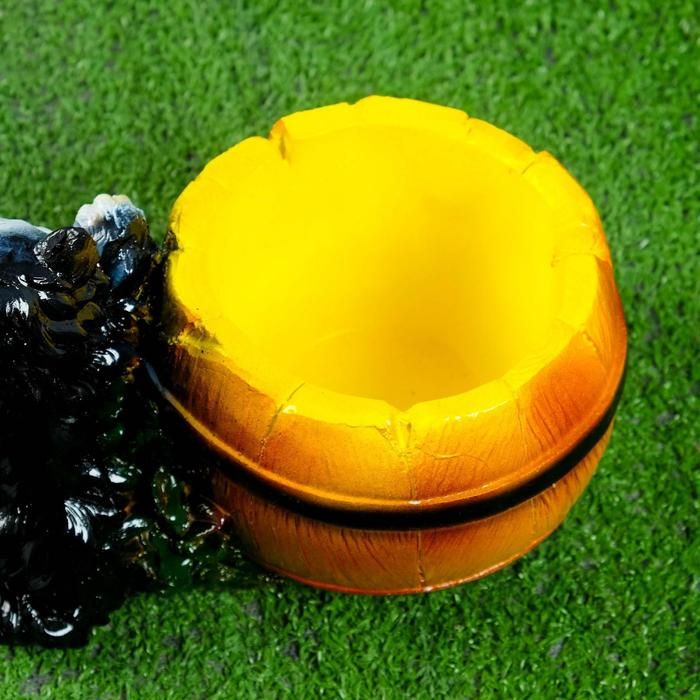 Фигурное кашпо  Фигурное кашпо "Котенок с бочкой" 23х14х15см