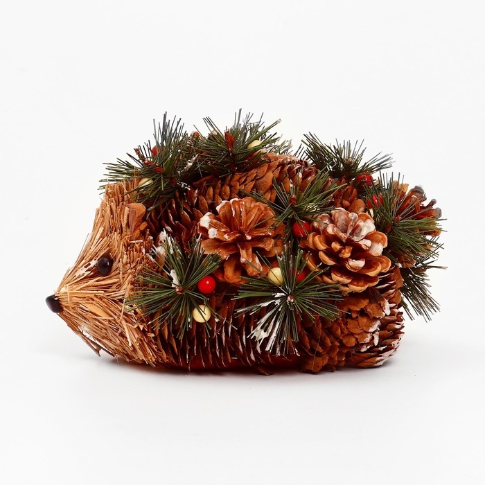 Декоративный сувенир из природных материалов «Ёжик» 17 × 17 × 12 см Декоративный сувенир из природных материалов «Ёжик» 17 × 17 × 12 см