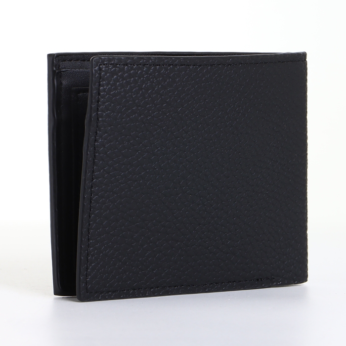 Портмоне мужское без застёжки, цвет чёрный Портмоне мужское без застёжки, цвет чёрный