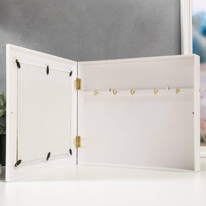 Ключница Ключница "Нежные тюльпаны" Белый 26,5х31,5х4,5 см