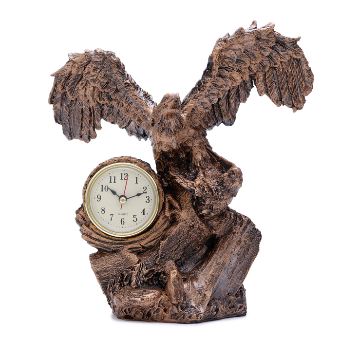 Часы настольные Часы настольные "Каминные. Орел", дискретный ход, 24 х 27 см
