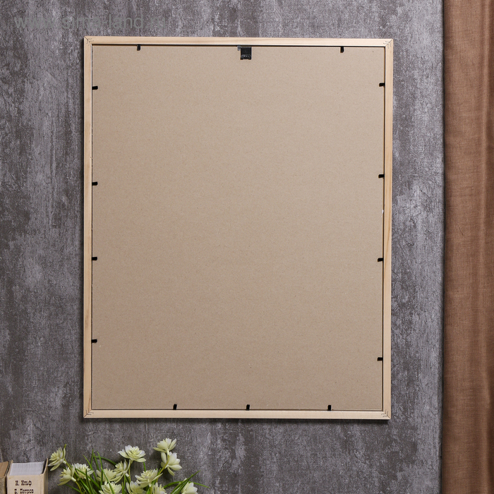 Фоторамка сосна с19 серебро 40х50 см (пластиковый экран) Фоторамка сосна с19 серебро 40х50 см (пластиковый экран)