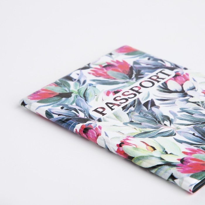 Обложка для паспорта, цвет белый/разноцветный Обложка для паспорта, цвет белый/разноцветный