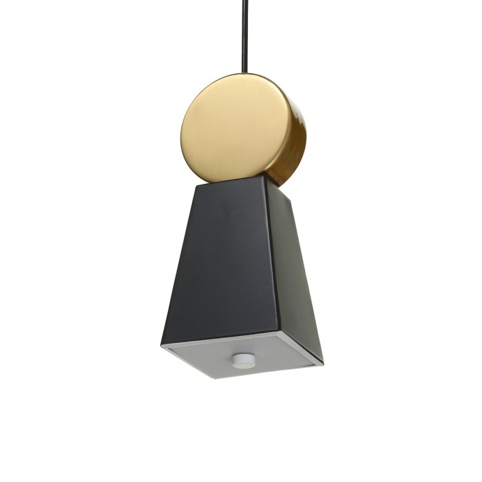 Светильник BayerLux 2284/1 LED черно-золотой 10х10х24-124 см