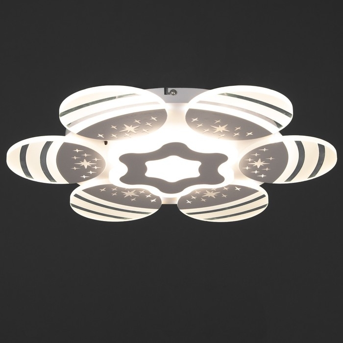 Люстра с ПДУ "Косм BayerLuxо" 7хLED 60Вт белый 55х55х10 см BayerLux