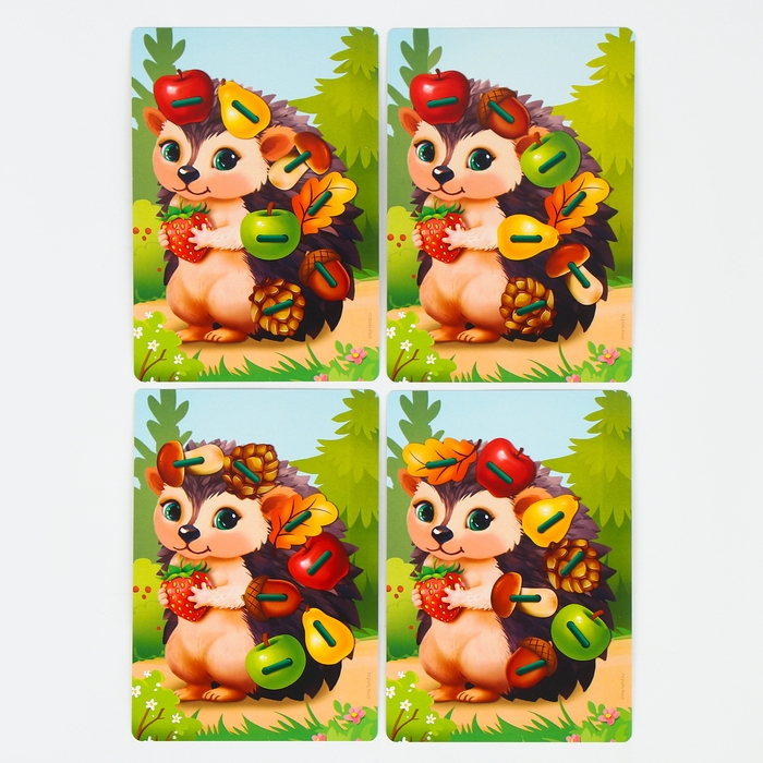 Шнуровка деревянная развивающая для малышей «Весёлый ёжик» Шнуровка деревянная развивающая для малышей «Весёлый ёжик»