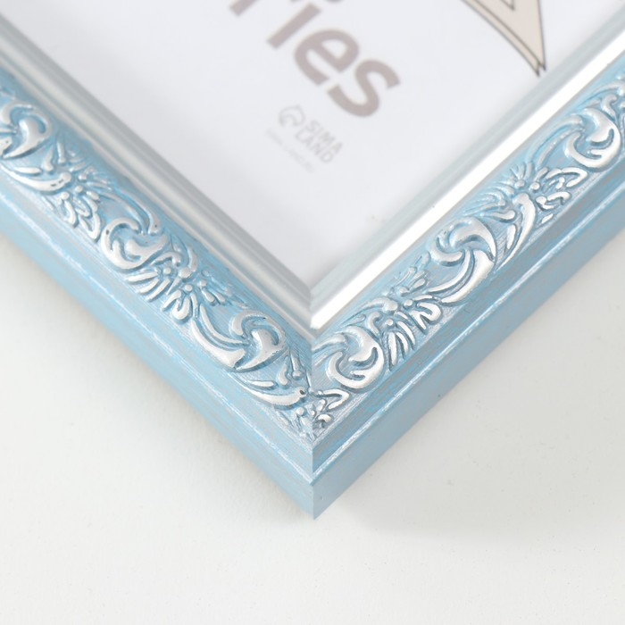 Фоторамка пластик Фоторамка пластик "Винтаж" 15х21 см, голубой