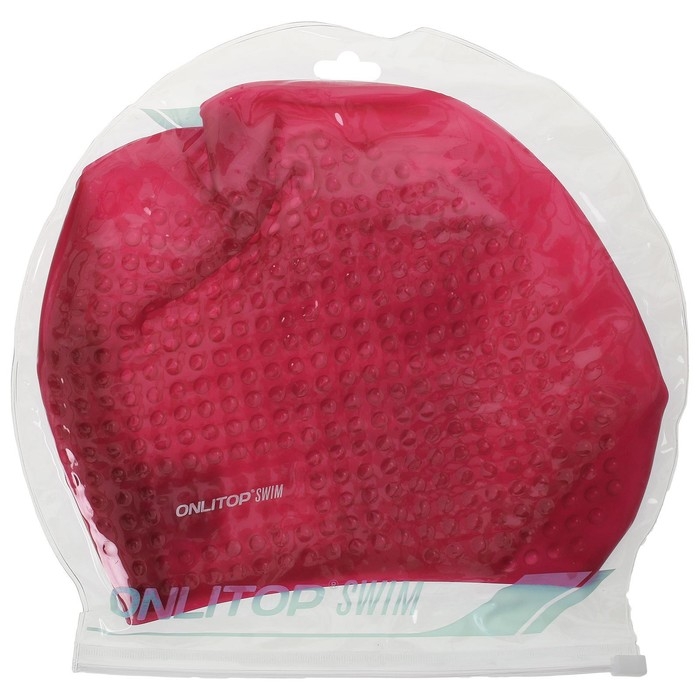 Шапочка для бассейна взрослая ONLYTOP Swim, силиконовая, обхват 54-60 см, цвета МИКС Шапочка для бассейна взрослая ONLYTOP Swim, силиконовая, обхват 54-60 см, цвета МИКС