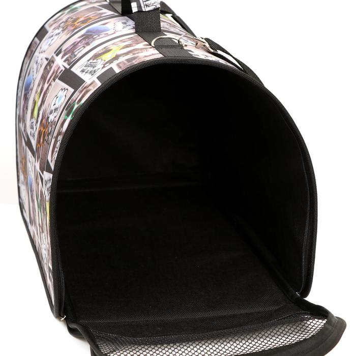 Сумка - переноска для животных с принтом, 46 х 28,5 х 30 см микс Сумка - переноска для животных с принтом, 46 х 28,5 х 30 см микс