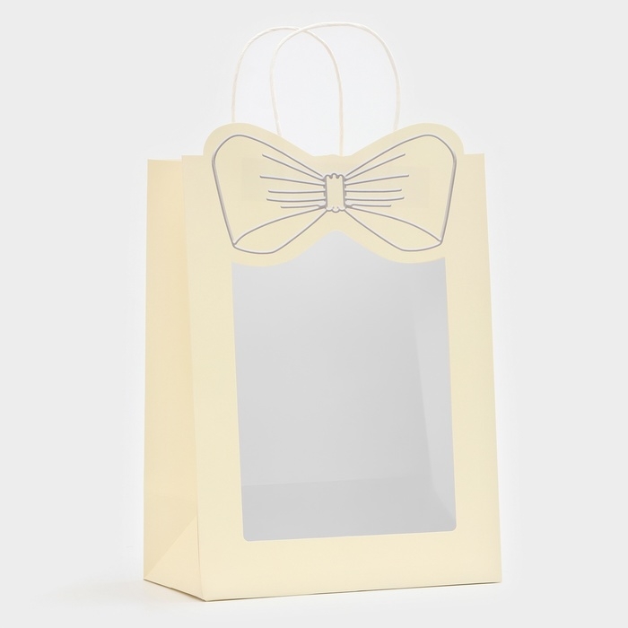 Пакет подарочный новогодний с оком Пакет подарочный новогодний с оком "Бант", 26 х 35 х 15 см.