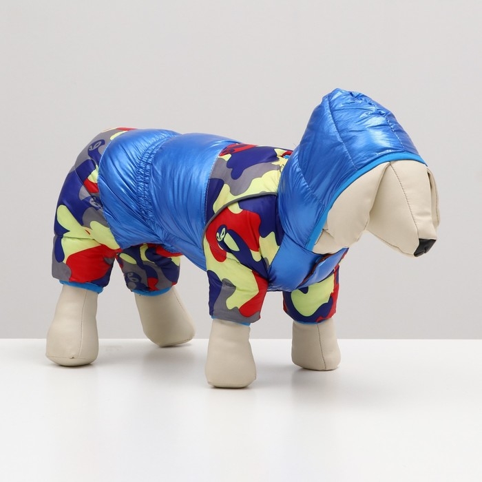 Комбинезон "Волна" с утяжкой, размер 12 (ДС 24 см, ОГ 38 см, ОШ 27 см), синий