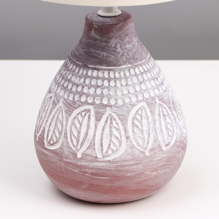 Настольная лампа  Настольная лампа "Моника" Е14 40Вт шоколадный 17х17х33 см RISALUX