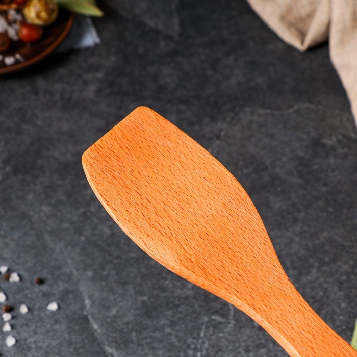 Лопатка деревянная «Косая», 30.5 см, бук-премиум