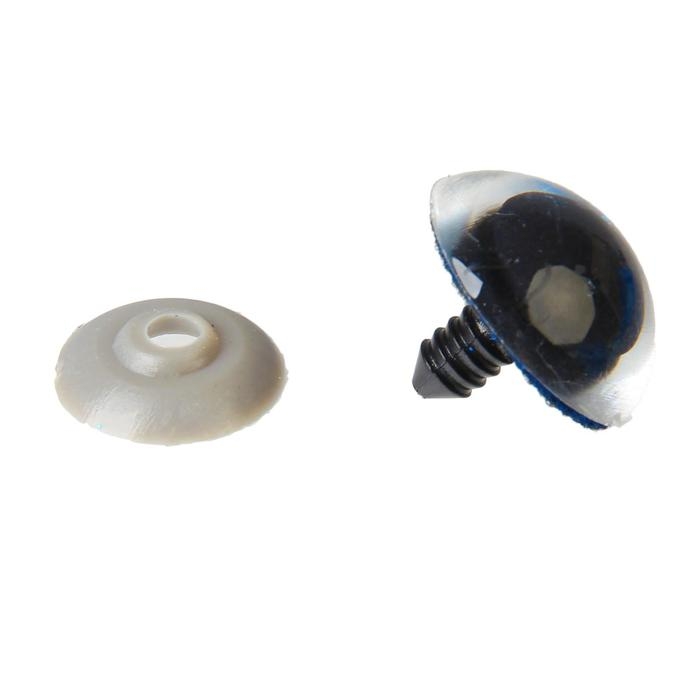 Глаза винтовые с заглушками, «Блёстки» набор 18 шт, размер 1 шт: 2,4 см, цвет синий Глаза винтовые с заглушками, «Блёстки» набор 18 шт, размер 1 шт: 2,4 см, цвет синий