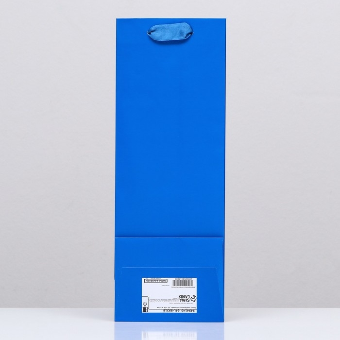 Пакет под бутылку «Синий», 13 x 36 x 10 см