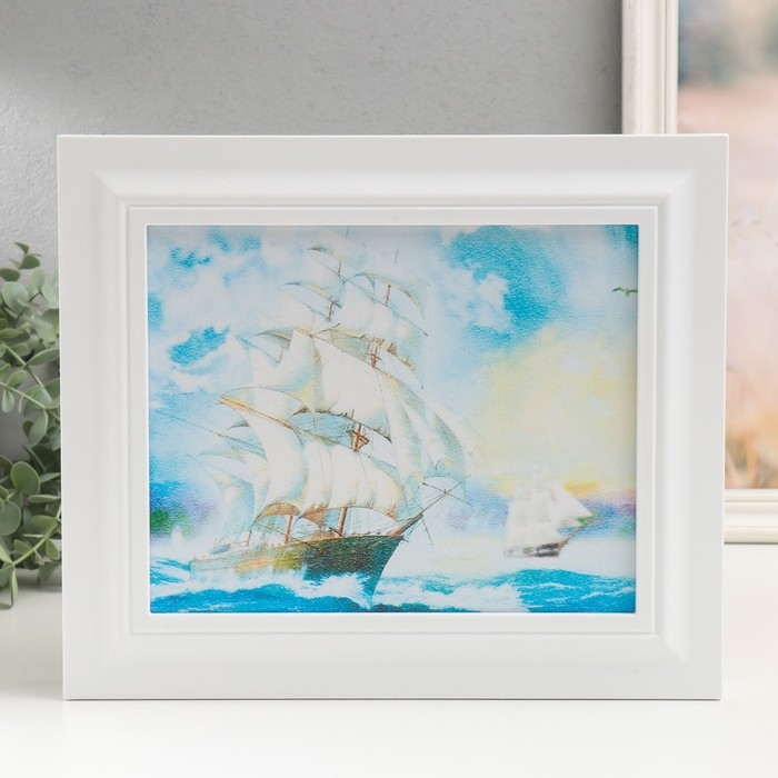 Ключница закрытая Ключница закрытая "Парусник" 26,5х31,5 см Белый