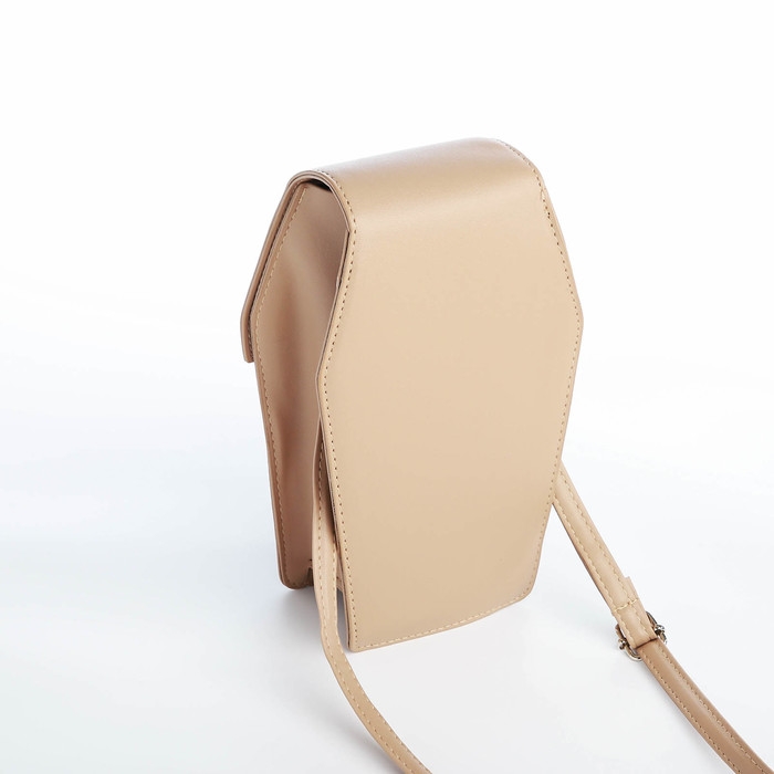 Сумка молодёжная на магните, цвет бежевый Сумка молодёжная на магните, цвет бежевый