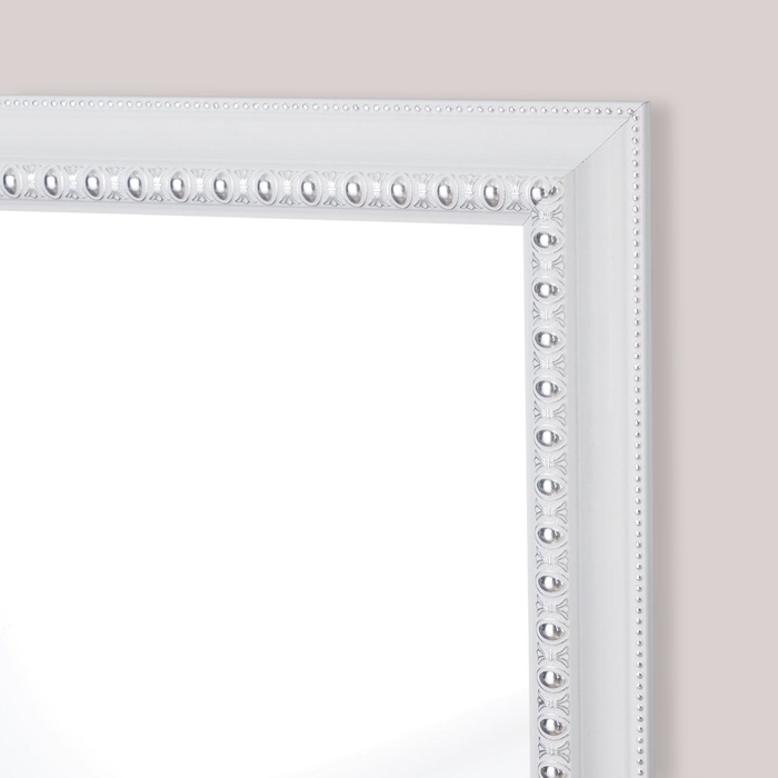 Зеркало настенное «Медальон», белое, 60×110 cм, рама пластик, 43 мм