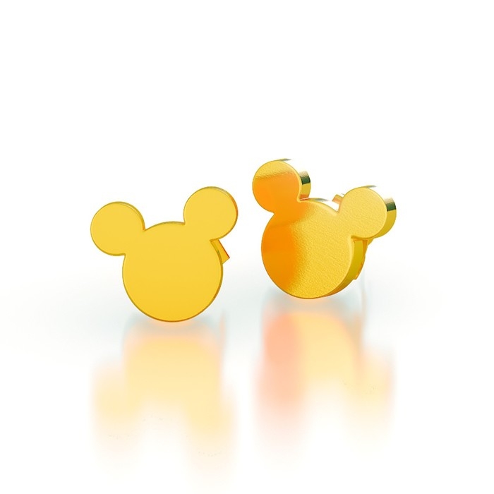 Серьги из металла, 3 пары, бижутерия, Минни Маус Серьги из металла, 3 пары, бижутерия, Минни Маус