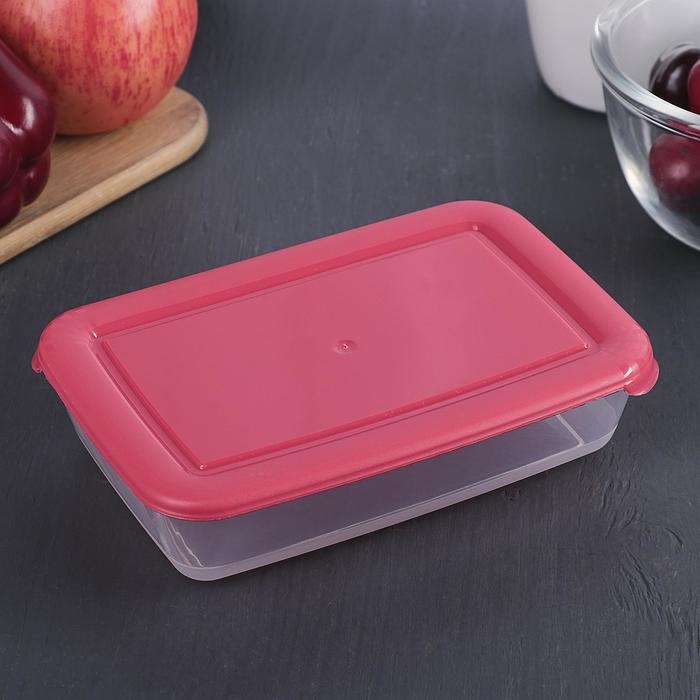 Контейнер пищевой «Лайт», 450 мл, цвет прозрачный, крышка МИКС Контейнер пищевой «Лайт», 450 мл, цвет прозрачный, крышка МИКС