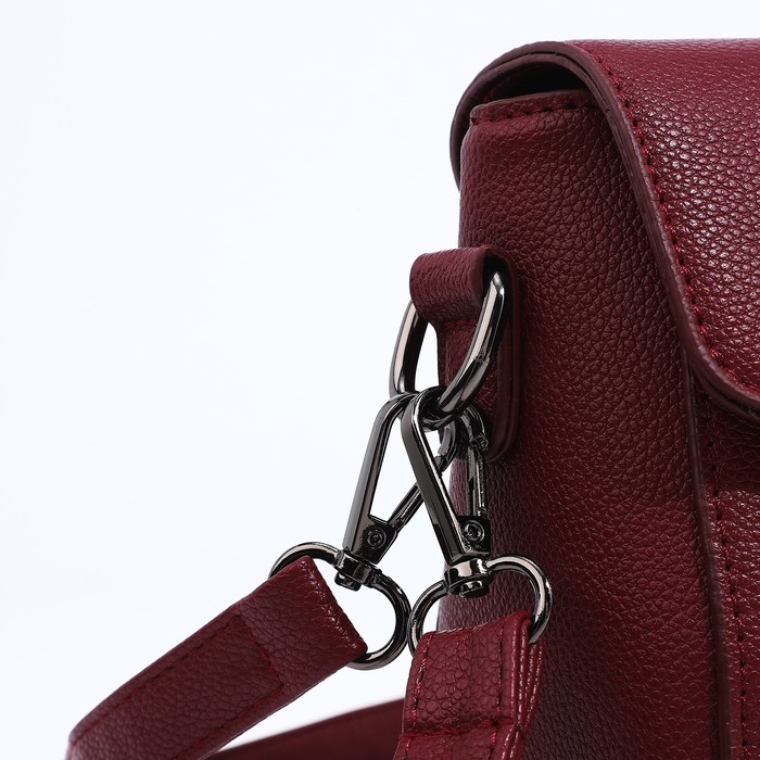 Сумка-мессенджер на молнии, цвет бордовый Сумка-мессенджер на молнии, цвет бордовый