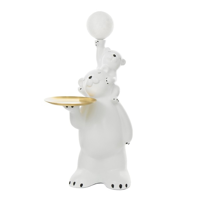 Торшер  Торшер "Умка и мама" LED USB белый 32х32х88см