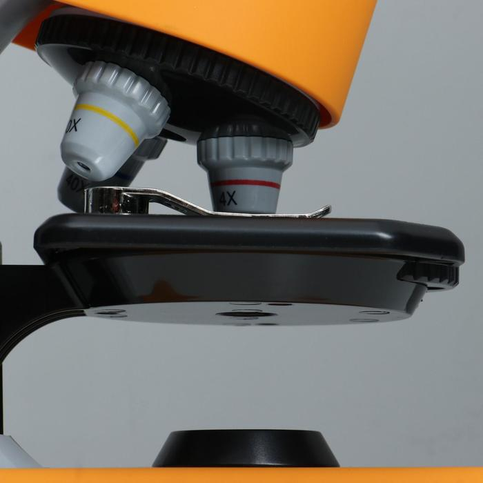 Микроскоп Микроскоп "Юный биолог" кратность до х1200, желтый, подсветка