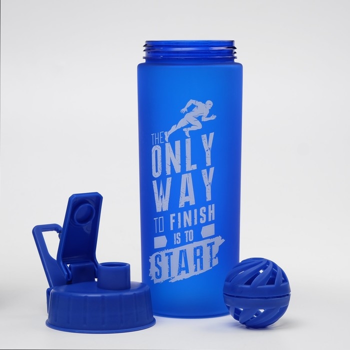 Шейкер спортивный для воды и спортивного питания, 800 мл, Energy, 7.7 х 23.5 см