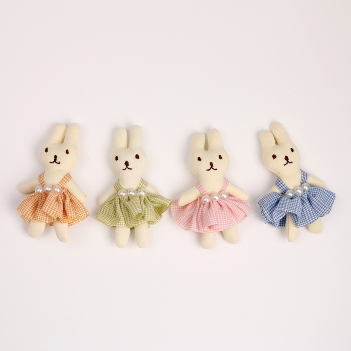 Мягкий магнит «Зайка», 10 см, цвет МИКС Мягкий магнит «Зайка», 10 см, цвет МИКС