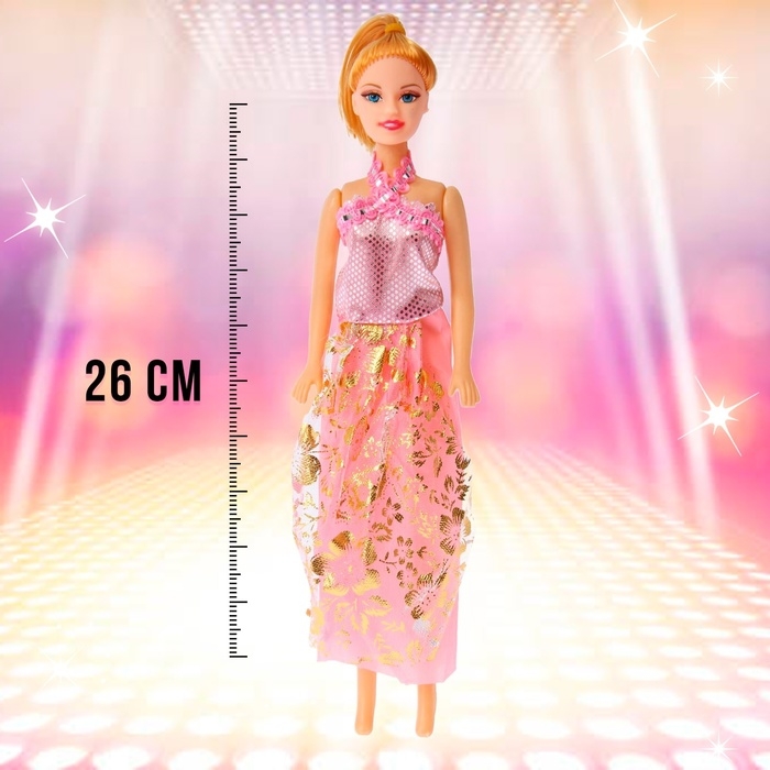 Кукла-модель «Модница» в платье, МИКС
