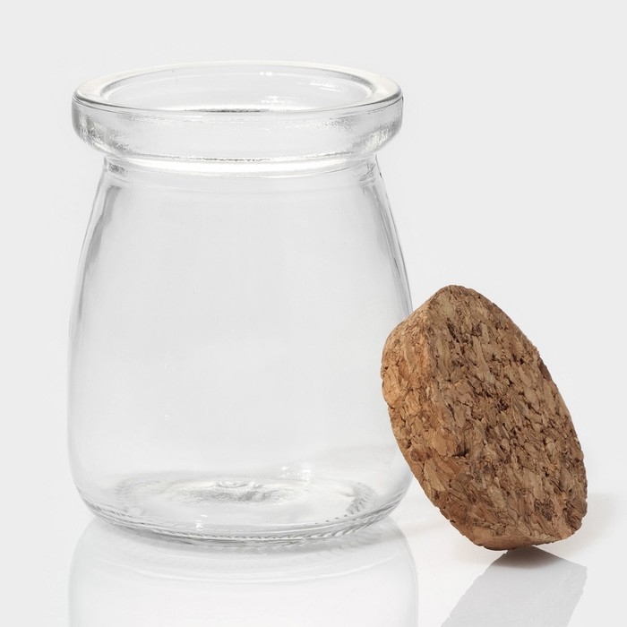 Набор стеклянных баночек для сыпучих продуктов с пробковой крышкой Доляна «Парфе», 100 мл, 5,7×7 см, 12 шт Набор стеклянных баночек для сыпучих продуктов с пробковой крышкой Доляна «Парфе», 100 мл, 5,7×7 см, 12 шт