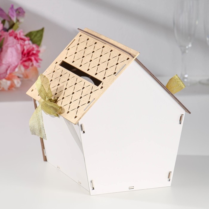 Семейный банк Семейный банк "Дом с птицами", 22,5х21х23,5 см, золото