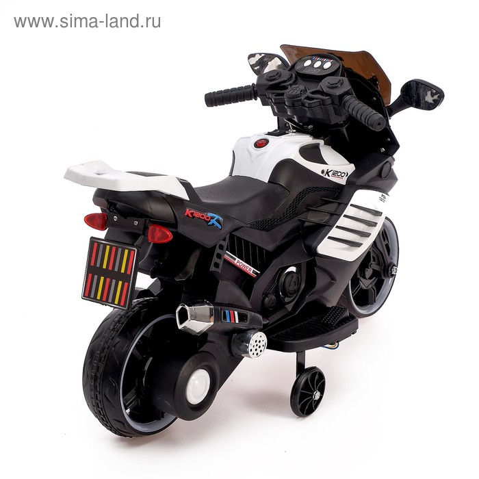 Электромобиль «Спортбайк», цвет белый Электромобиль «Спортбайк», цвет белый
