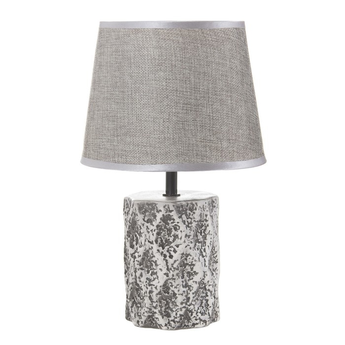 Настольная лампа Настольная лампа "Беверли" Е14 40Вт серый 20х20х32 см RISALUX